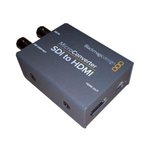 SDi zu HDMI KOnverter - Ansicht seitlich mit HDMI-Anschluss